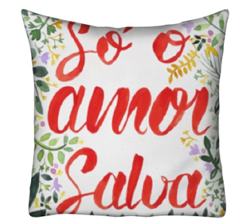 现代布艺树叶抱枕su模型