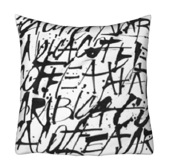 现代布艺抱枕su模型