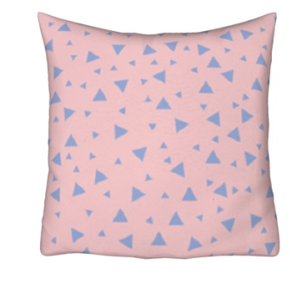 现代布艺粉色抱枕su模型