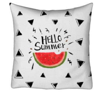 现代布艺西瓜抱枕su模型