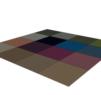 现代布艺格子地毯su模型