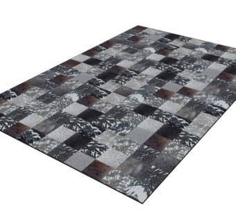 现代布艺格子地毯su模型