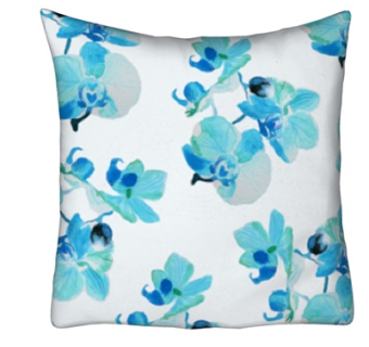 现代布艺花卉抱枕su模型