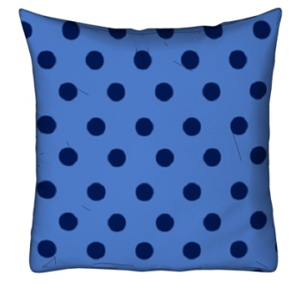 现代布艺蓝色抱枕su模型