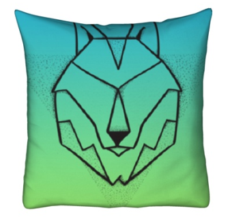 现代布艺狗头抱枕su模型