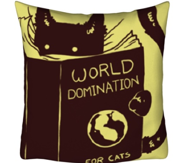 现代布艺猫咪抱枕su模型