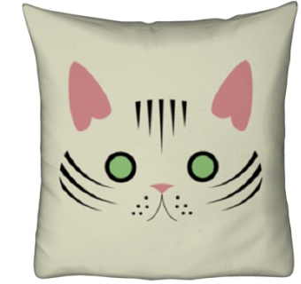 现代布艺猫咪抱枕su模型