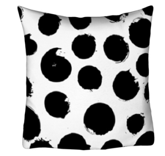 现代布艺黑白抱枕su模型