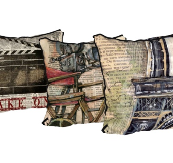 工业风布艺抱枕su模型