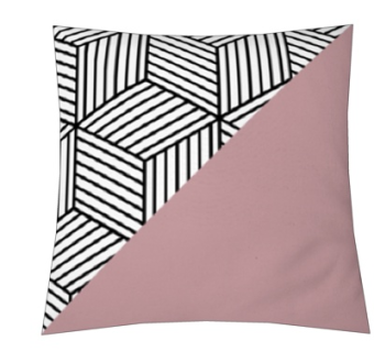 现代简约布艺抱枕su模型