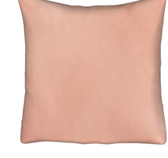 现代布艺粉色抱枕su模型