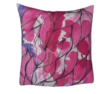 现代树叶抱枕su模型