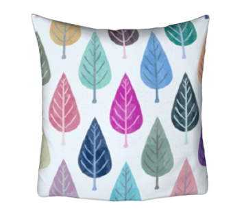 现代树叶抱枕su模型