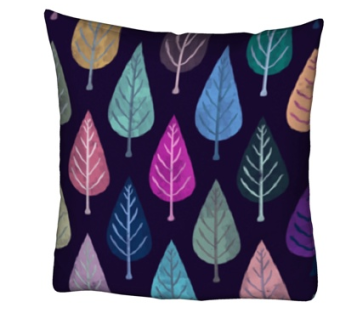 现代树叶抱枕su模型