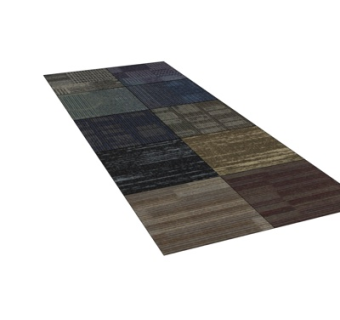 现代条形地毯su模型