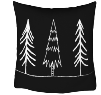 现代圣诞树抱枕su模型