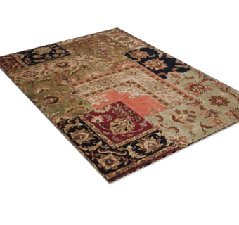 欧式布艺花纹地毯su模型