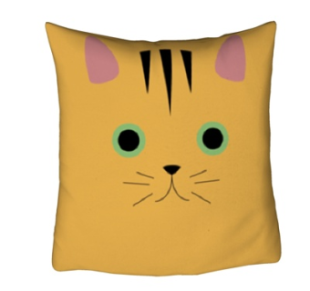 现代布艺猫咪抱枕su模型