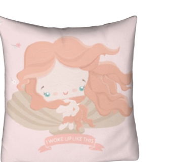 现代布艺少女抱枕su模型