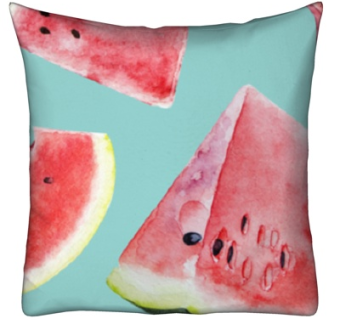 现代布艺西瓜抱枕su模型