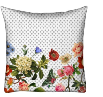 现代布艺印花抱枕su模型