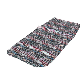 现代布艺线条地毯su模型