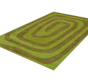 现代布艺迷宫地毯su模型