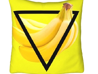 现代布艺香蕉抱枕su模型