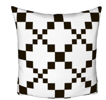 现代布艺几何抱枕su模型