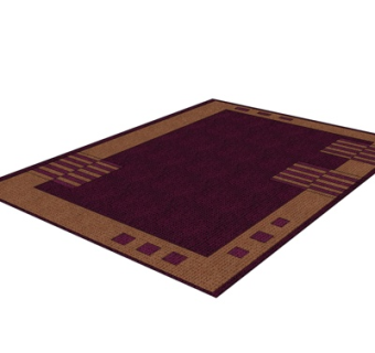 现代布艺地毯su模型