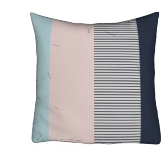 现代布艺线条抱枕su模型