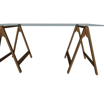 现代桌子su模型