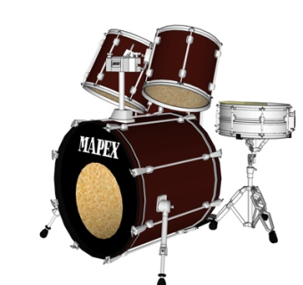 现代架子鼓su模型