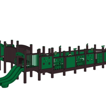 现代儿童娱乐设施su模型