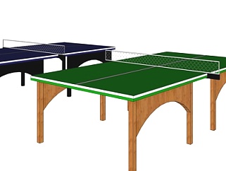 现代<em>乒乓球</em>台su模型