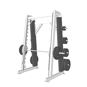 现代健身设备su模型