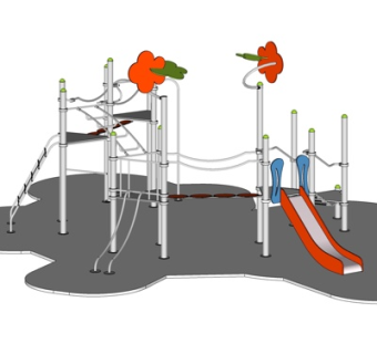 现代儿童娱乐设施su模型