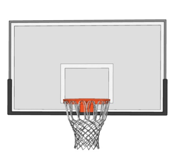 现代篮板su模型