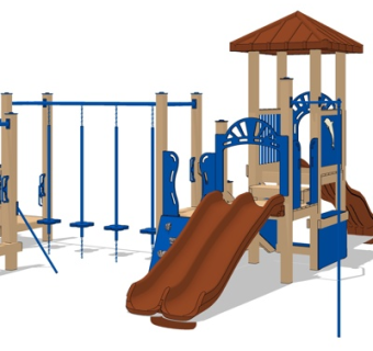 现代儿童娱乐设施su模型