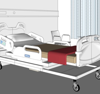 现代医疗床su模型