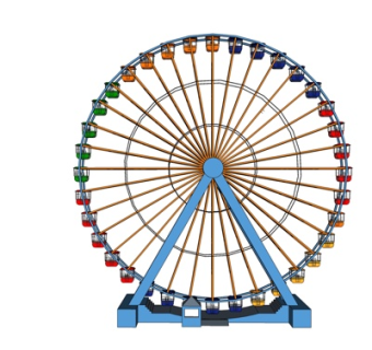 现代大型娱乐设施su模型