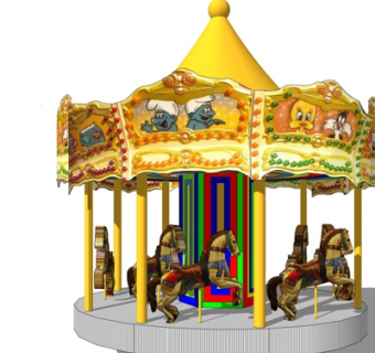 现代大型娱乐设施su模型