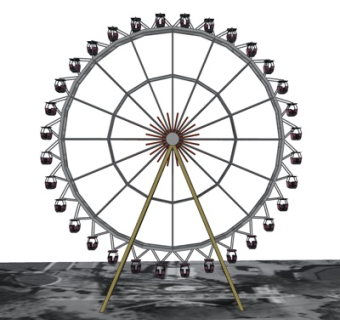 现代大型娱乐设施su模型