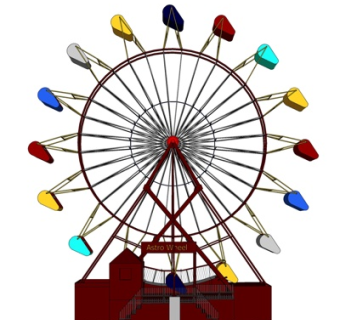 现代大型娱乐设施su模型