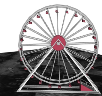 现代大型娱乐设施su模型