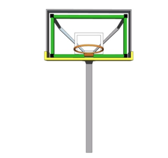 现代篮板su模型