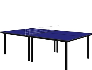 现代乒乓球台su模型