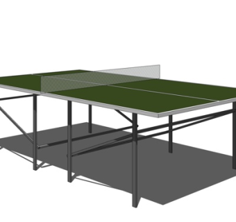 现代乒乓球台su模型