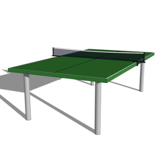 现代乒乓球台su模型