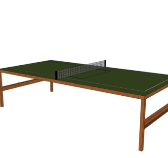 现代乒乓球台su模型